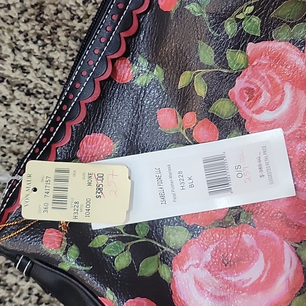 Brand New Isabella Fiore Rose Purse - Picture 6 of 6
